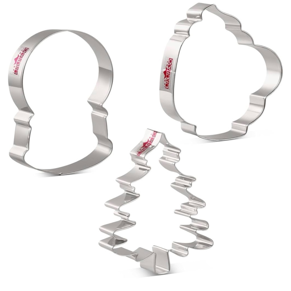 Winter Christmas Cookie Cutter Set - 3 Pieces